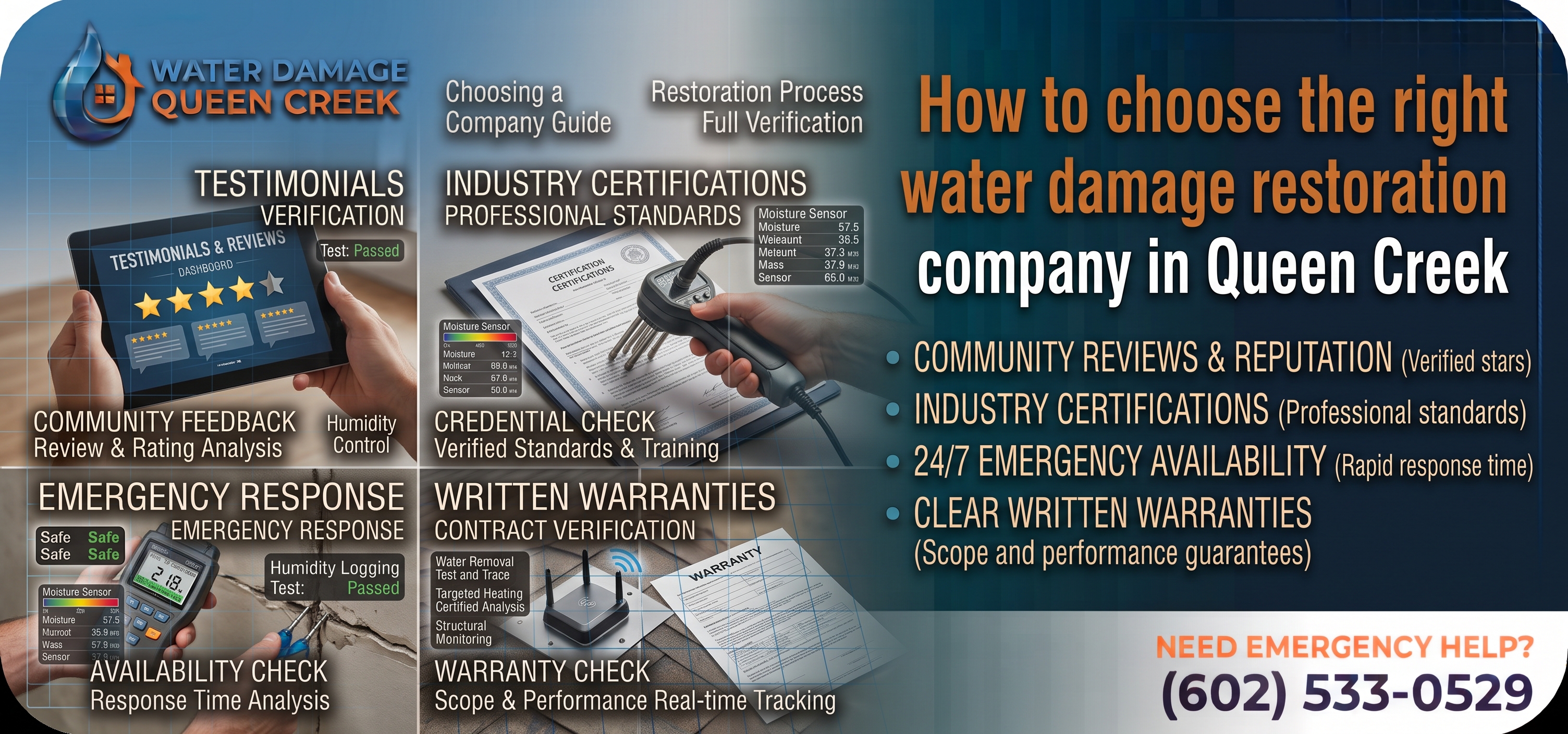 How to choose the right water damage restoration company in Queen Creek