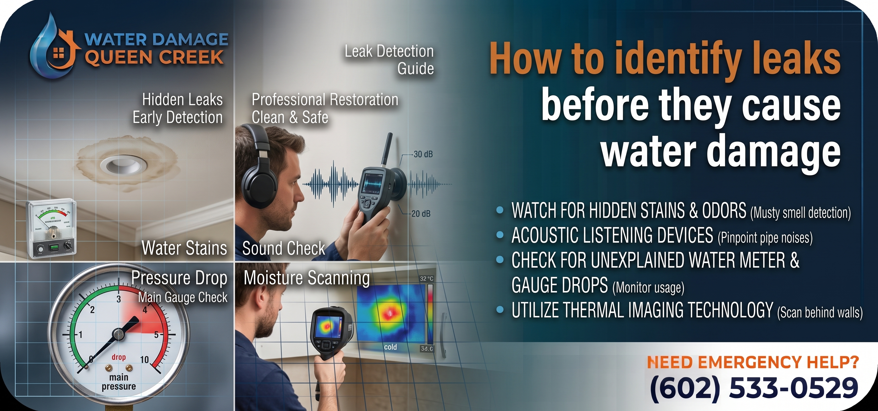 How to identify leaks before they cause water damage