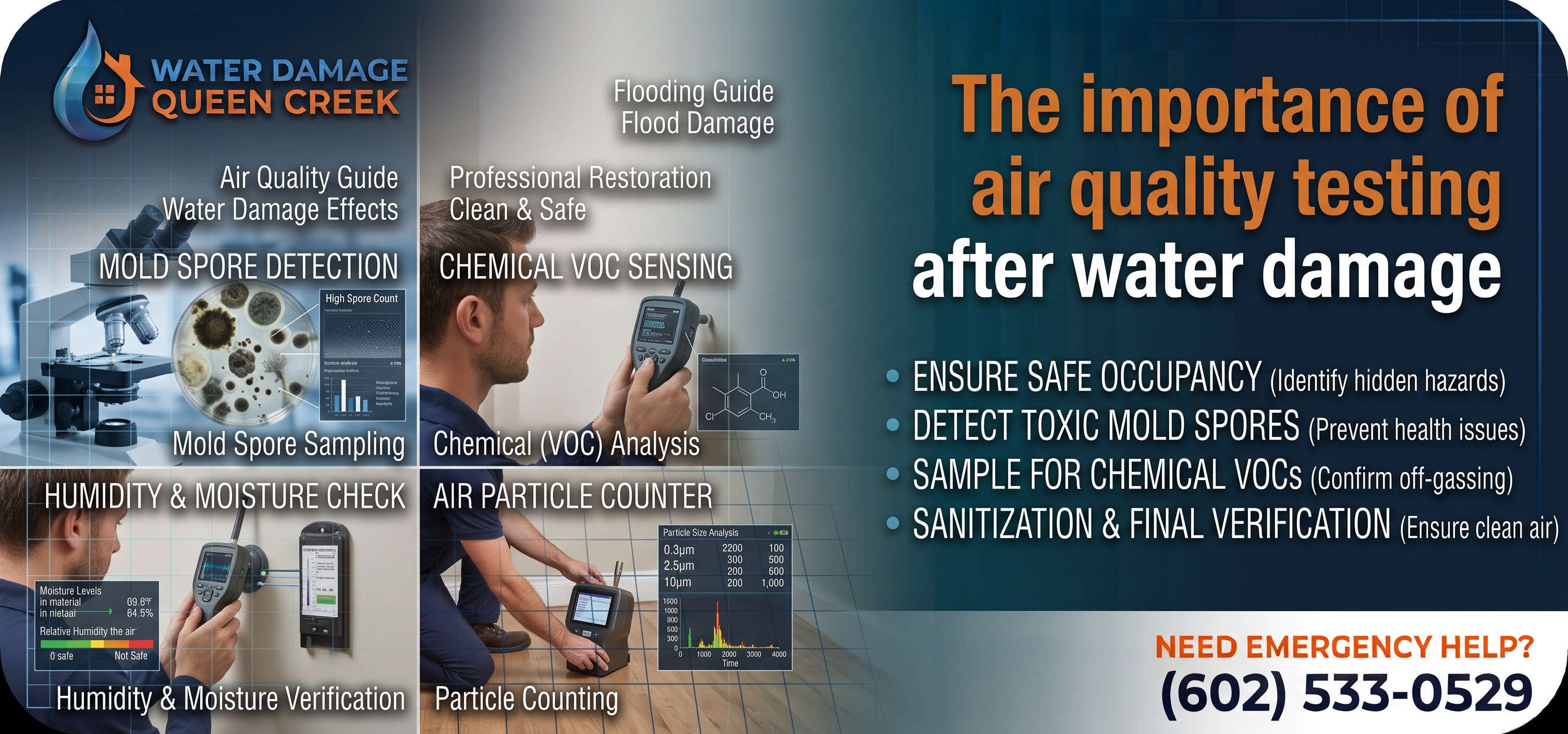 The importance of air quality testing after water damage